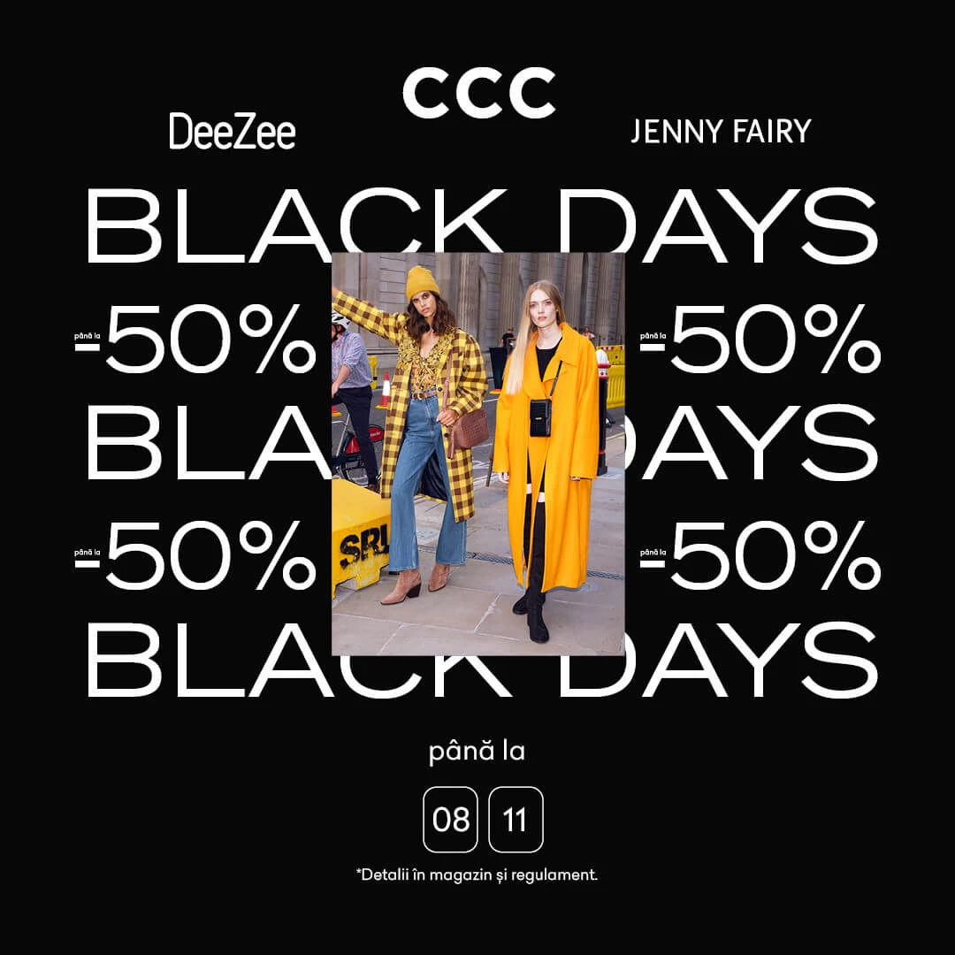 CCC Black Friday: reduceri la brandurile Jenny Fairy și DeeZee